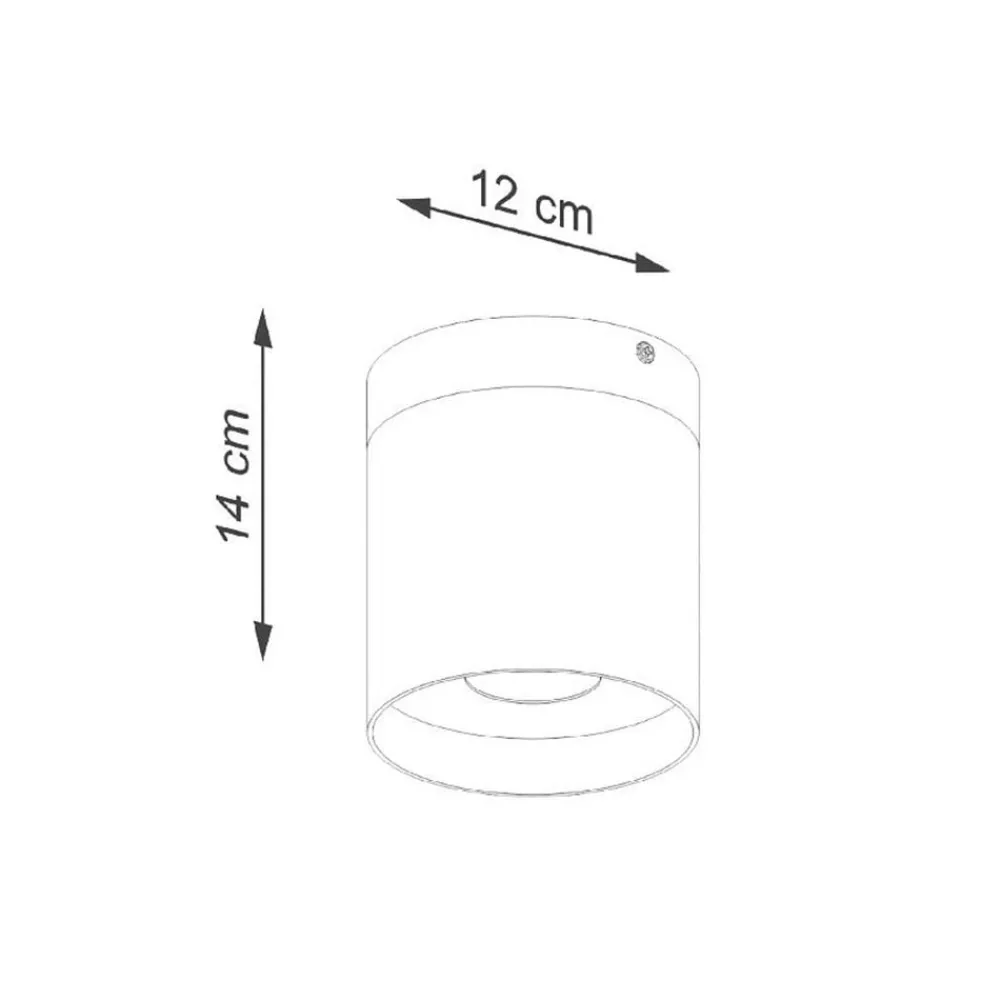 SOLLUX LIGHTING Downlight Rif, hvit, Ø 12 cm, tre, aluminium| Spotter I Tak