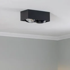 Argon Downlight Ronda, 2 lyskilder, svart| Spotter I Tak