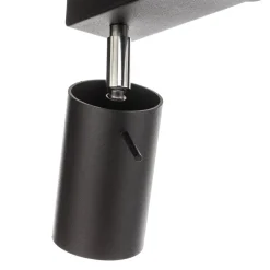 SOLLUX LIGHTING Downlight Round i svart, 4 lyskilder lineære| Spotter I Tak