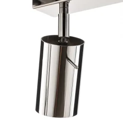 SOLLUX LIGHTING Downlight Round, krom, 3 lyskilder lineær| Spotter I Tak