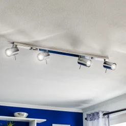 SOLLUX LIGHTING Downlight Round, krom, 4 lyskilder lineære Sale