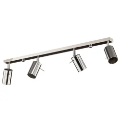 SOLLUX LIGHTING Downlight Round, krom, 4 lyskilder lineære Sale