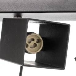 SOLLUX LIGHTING Downlight Square, svart 6 lyskilder lineær Best