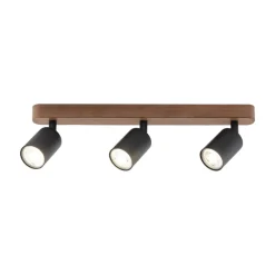TK Lighting Downlight Subrin, valnøtt, 3 lyskilder Sale
