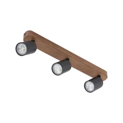 TK Lighting Downlight Subrin, valnøtt, 3 lyskilder Sale