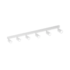 TK Lighting Downlight Top, hvit, 127 cm, 6 lyskilder, metall, GU10 New