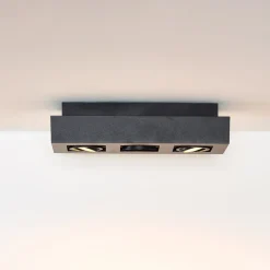 Lucide Downlight Xirax, 3 lyskilder, svart Hot