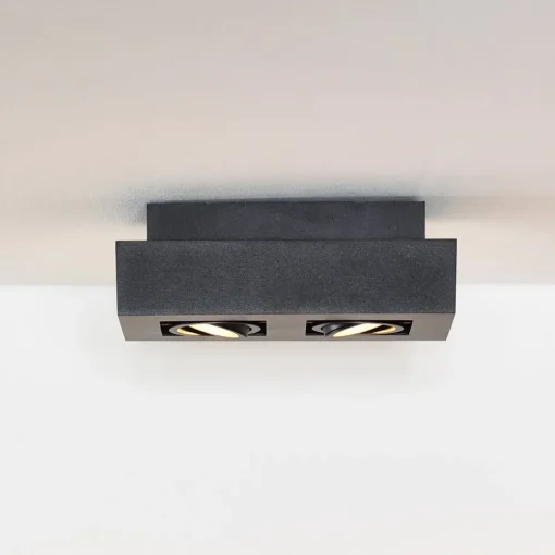 Lucide Downlight Xirax, 2 lyskilder, svart| Spotter I Tak