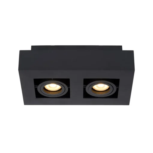 Lucide Downlight Xirax, 2 lyskilder, svart| Spotter I Tak