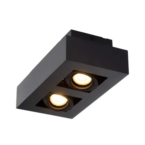 Lucide Downlight Xirax, 2 lyskilder, svart| Spotter I Tak