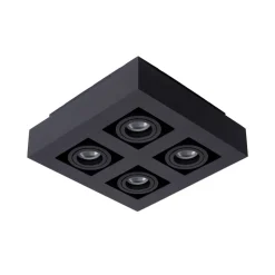 Lucide Downlight Xirax, 4 lyskilder, svart| Spotter I Tak