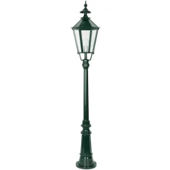 K.S. Verlichting Dublin stolpelampe i støpt aluminium, grønn Discount
