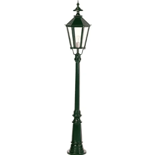 K.S. Verlichting Dublin stolpelampe i trykkstøpt aluminium, svart New