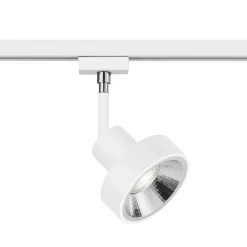 Trio Lighting DUOline 780701 skinnespot, Ø 11 cm, hvit, 2-faset, GU10| Skinnesystem