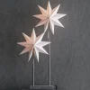 Markslöjd Duva bordlampe papirstjerne med to stjerner| Julebelysning