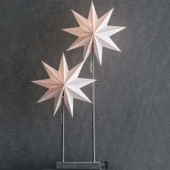 Markslöjd Duva bordlampe papirstjerne med to stjerner| Julebelysning