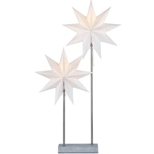 Markslöjd Duva bordlampe papirstjerne med to stjerner| Julebelysning