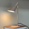 Dyberg Larsen bordlampe DL12, beige, høyde 39,5 cm, metall Best