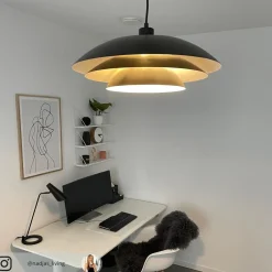 Dyberg Larsen DL45 hengelampe i metall svart Best