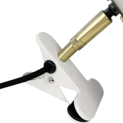 Dyberg Larsen Sleep klemmelampe, kitthvit, Ø 15 cm, stål Best