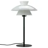 Dyberg Larsen Valby bordlampe, skjerm tredelt Hot