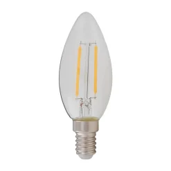 Lindby E14 LED-mignonpære filament 2 W, klar, 2 700 K Online