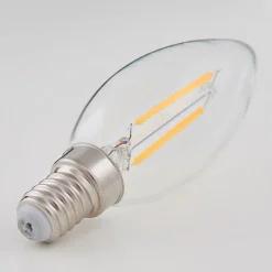 Lindby E14 LED-mignonpære filament 2 W, klar, 2 700 K Online