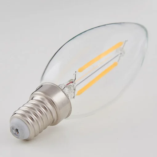 Lindby E14 LED-mignonpære filament 2 W, klar, 2 700 K Online