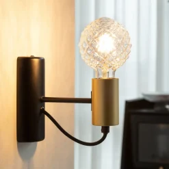 Lucande E27 3,8W LED-pære G95 2 700 K struktur klart 2 stk Sale