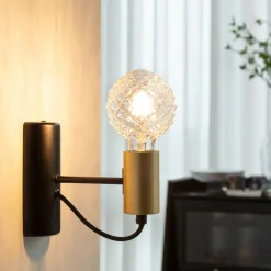 Lucande E27 3,8W LED-pære G95 2 700 K struktur klart 2 stk Sale