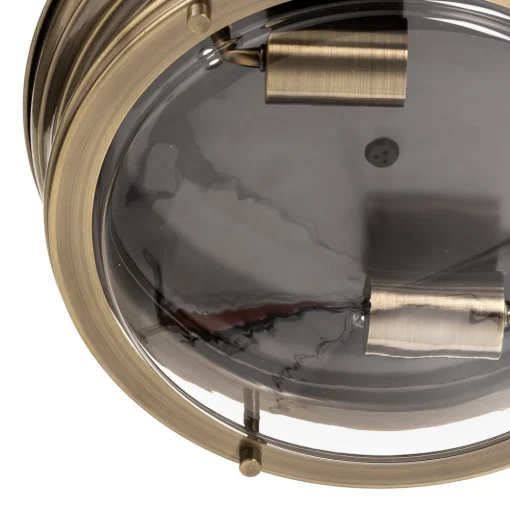 Searchlight Edinburgh taklampe i antikkmessing Outlet