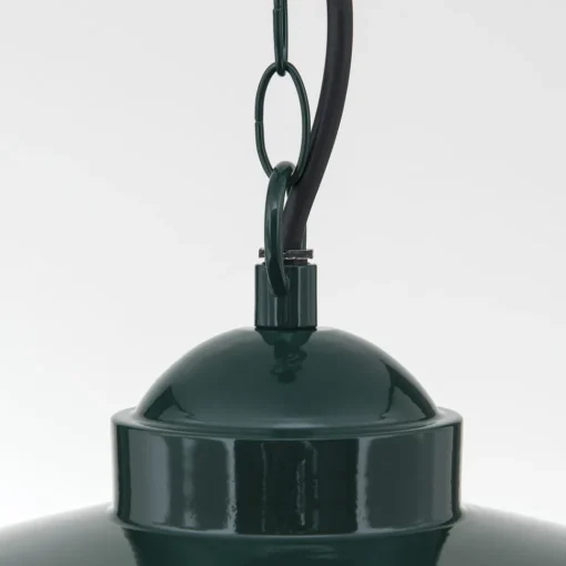 ORION Edward utendørs pendellampe, grønn, Ø 27,5 cm, aluminium/glass Best