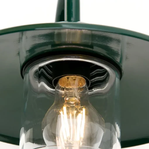ORION Edward utendørs vegglampe i mørkegrønn vintage-stil| Vegglamper Utendørs