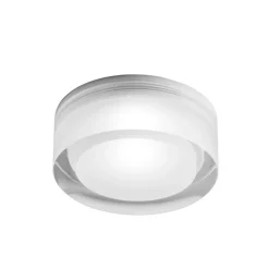 Egger Licht EGG DLS Phoenix innfellingslampe, hvit, Ø 9 cm, akryl 3 000 K| Led-Utendørs|Taklamper Utendørs