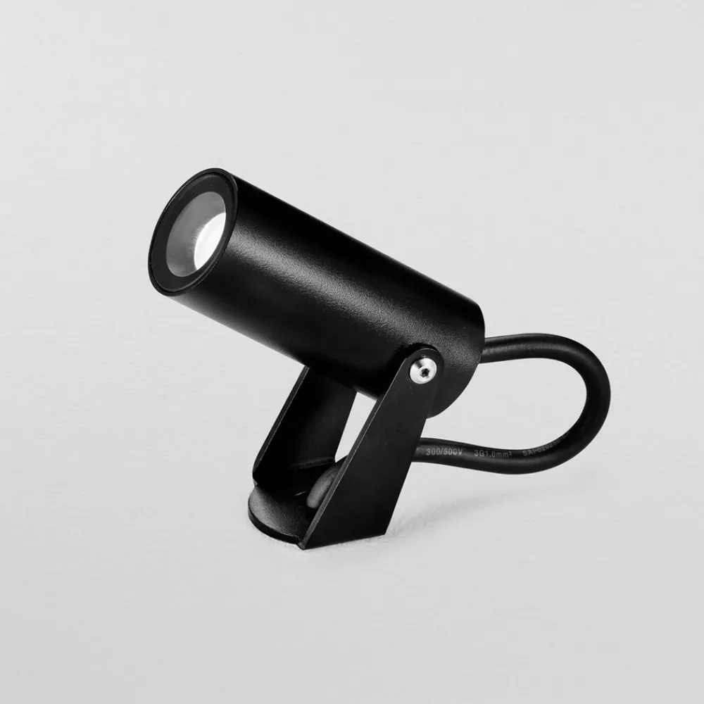 Egger Licht EGG DLS spot med jordspyd Arktis Mini, svart, aluminium 3 000 K Online