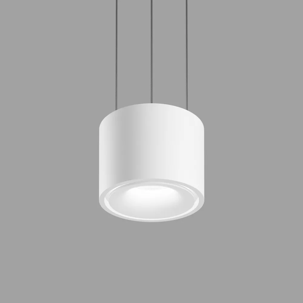 Egger Licht EGG hengelampe Clippo hvit/hvit Ø10cm DALI DTW opp/ned| Butikkbelysning