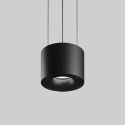 Egger Licht EGG hengelampe Clippo svart/svart Ø 10 cm DALI DTW| Butikkbelysning