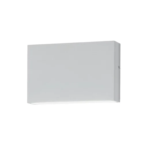 Egger Licht EGG utendørs vegglampe Flatbox, hvit, 11x7 cm, aluminium| Vegglamper Utendørs