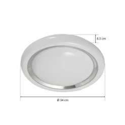 EGLO connect Capasso-C LED-taklampe hvit-krom| Smarthus Belysning