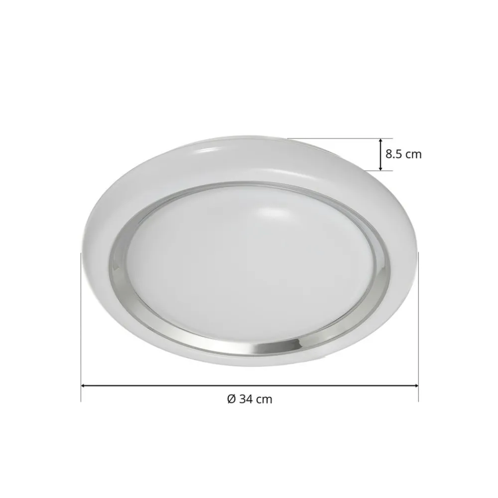 EGLO connect Capasso-C LED-taklampe hvit-krom| Smarthus Belysning