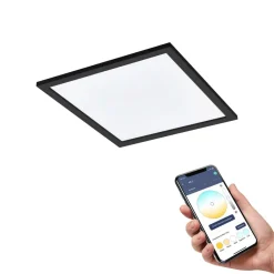 EGLO connect CCT taklampe 45x45cm svart| Smarthus Belysning