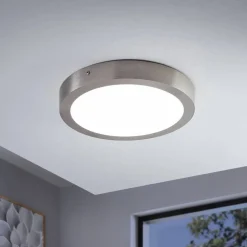 EGLO connect Fueva-C taklampe rund 30 cm nikkel| Smarthus Belysning