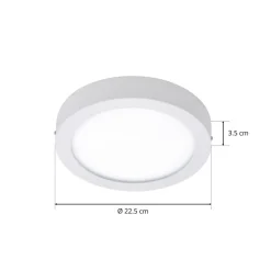 EGLO connect Fueva-C taklampe rund 22,5 cm hvit| Smarthus Belysning