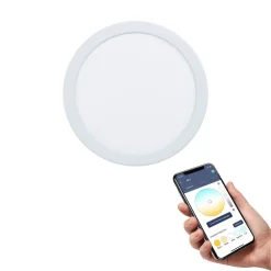 EGLO connect Fueva-Z innfellingslampe 21,6 cm hvit| Smarthus Belysning|Downlights
