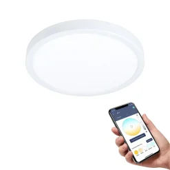 EGLO connect Fueva-Z taklampe, Ø 28,5 cm, hvit| Design- Og Hotellbelysning|Smarthus Belysning