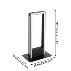 EGLO connect LED-bordlampe Savilanas-Z, svart, CCT| Smarthus Belysning