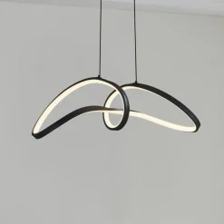 EGLO connect LED-hengelampe Calarossa-Z, svart, aluminium| Smarthus Belysning