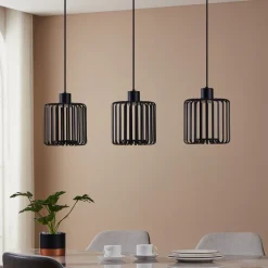 EGLO connect LED-hengelampe Ginestrone-Z, 3 lyskilder, svart Online