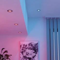 EGLO connect LED-innfellingslampe Fueva 6-Z, grå, 3-pak| Smarthus Belysning