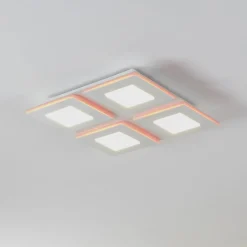 EGLO connect LED-taklampe Padrogiano-Z 4 lyskilder, 45 x 45 cm| Smarthus Belysning